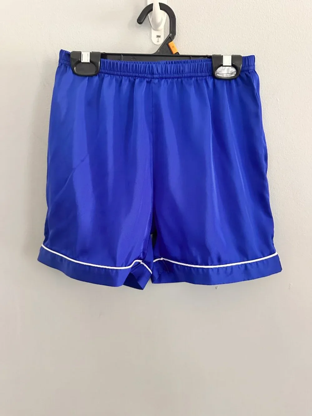 Royal Blue Satin Pajama Set Women's XS / Youth (Youth 12-13) Button Front